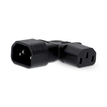 Verlengstekker IEC-320-C13 IEC-320-C14 Rechts Gehoekt Vernikkeld - Nedis