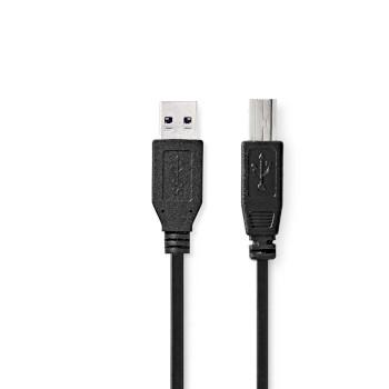 Câble USB USB 3.2 Gen 1 USB-A Male USB-B Male 5 Gbps Nickelé - Nedis