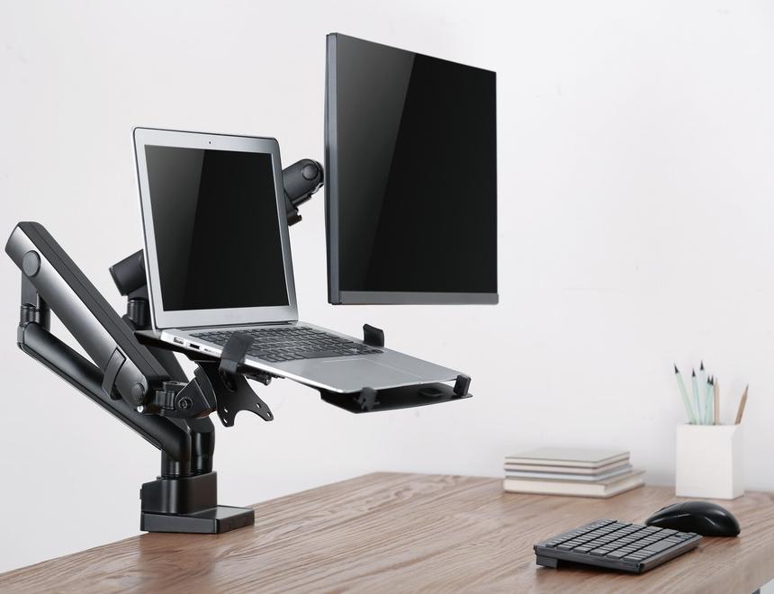 Monitorhouder bureau - monitor + laptop - 17–32 inch