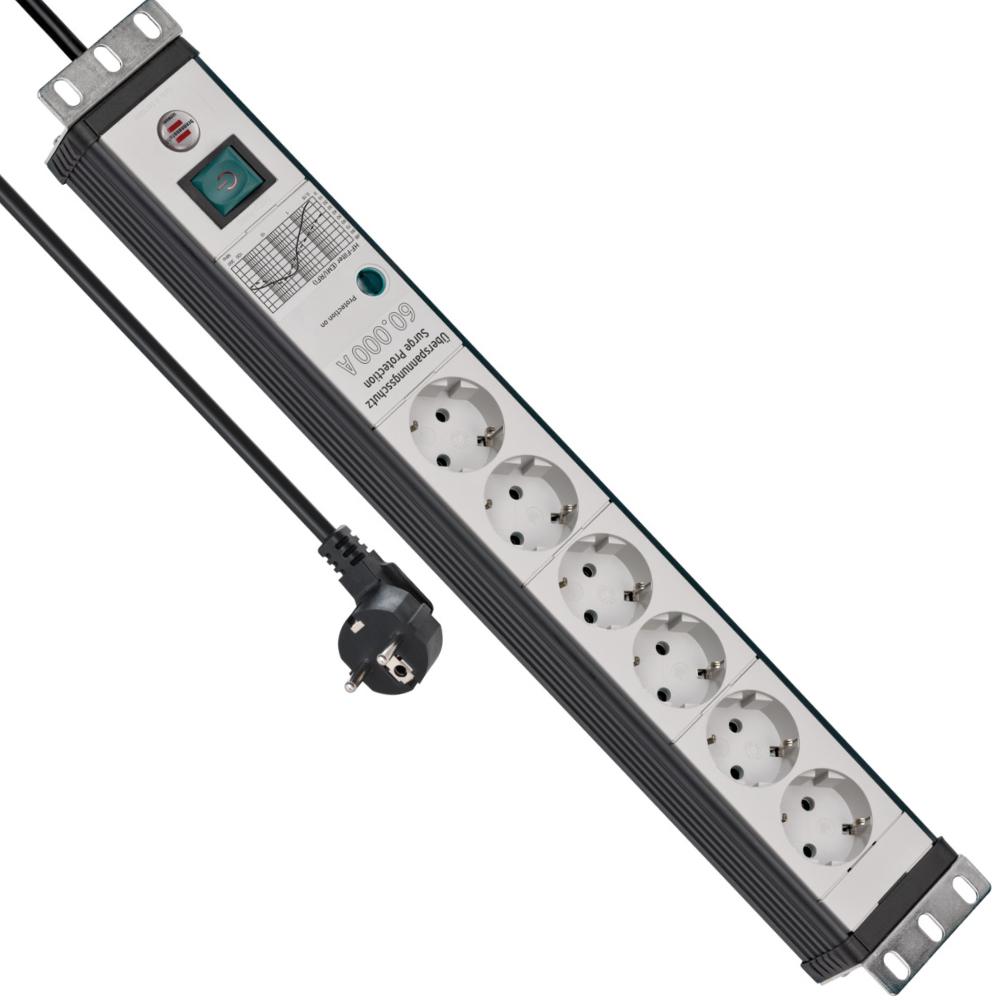 19 inch stekkerdoos - 6-voudig - Brennenstuhl