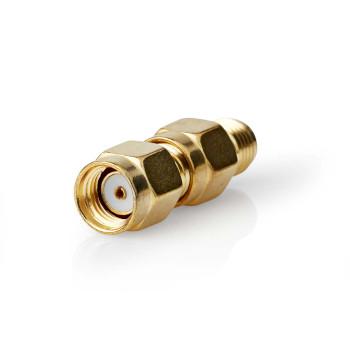 SMA-Adapter SMA Stekker omgekeerde polariteit SMA Jack Verguld 50 - Nedis