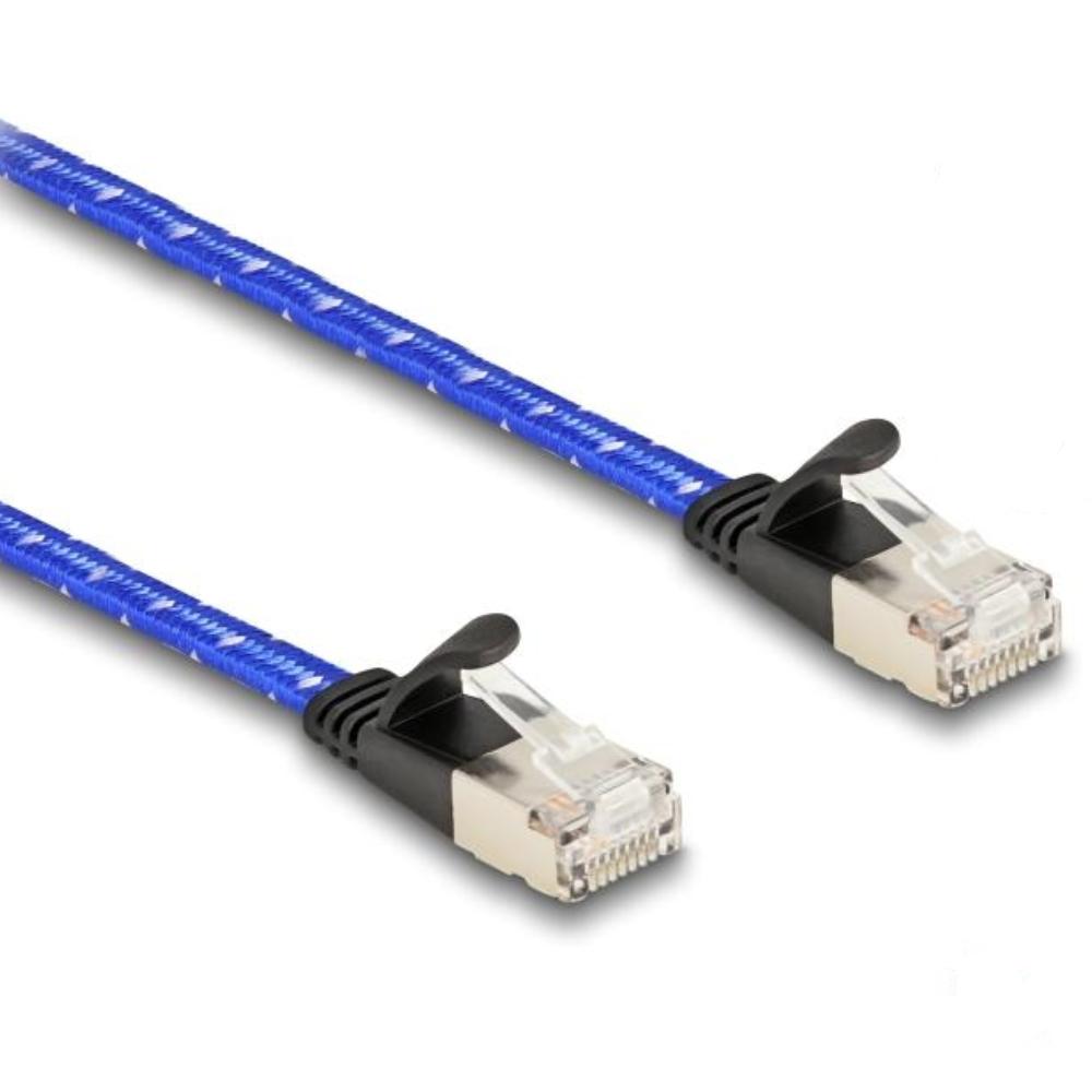 Delock RJ45 Câble réseau plat blindé Cat.6A U/FTP 0,3 m