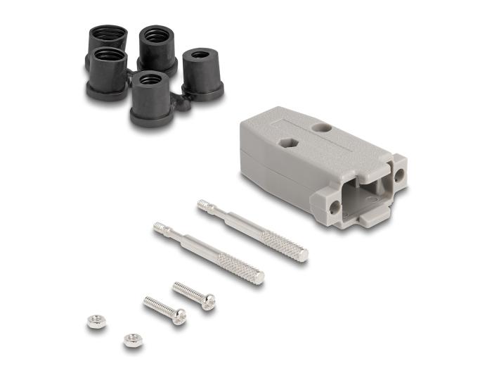 Delock D-Sub pour connecteur 9 broches avec étanchéité.