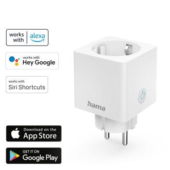 WiFi-stopcontact HomeKit, via spraak/app te bedienen, 3.680W, 16A - Hama