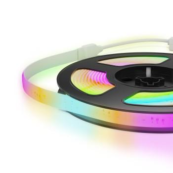 LED-strip, RGBW, wifi-lichtband, dimbaar, zelfklevend, in te korten, 5 m - Hama
