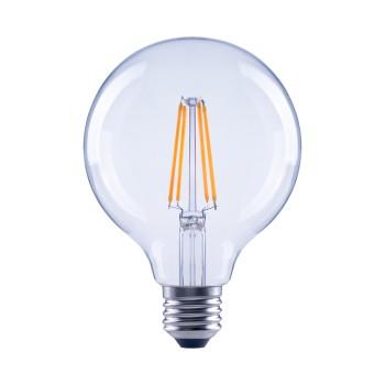 LED-gloeidraad, E27, 806lm vervangt 60W, gloeilamp G95, helder, warmwit - Xavax