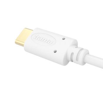 Câble de charge, USB-C - USB-C, 1,5 m, blanc - Hama