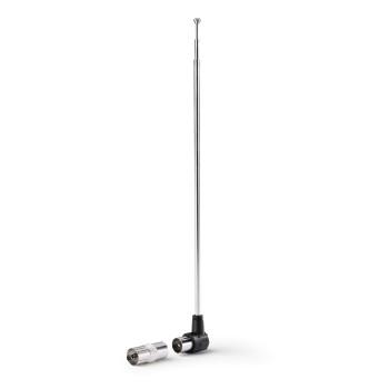 Antenne intérieure mobile pour DAB+, DAB, DVB-T2, FM, passive, télescopique - Hama