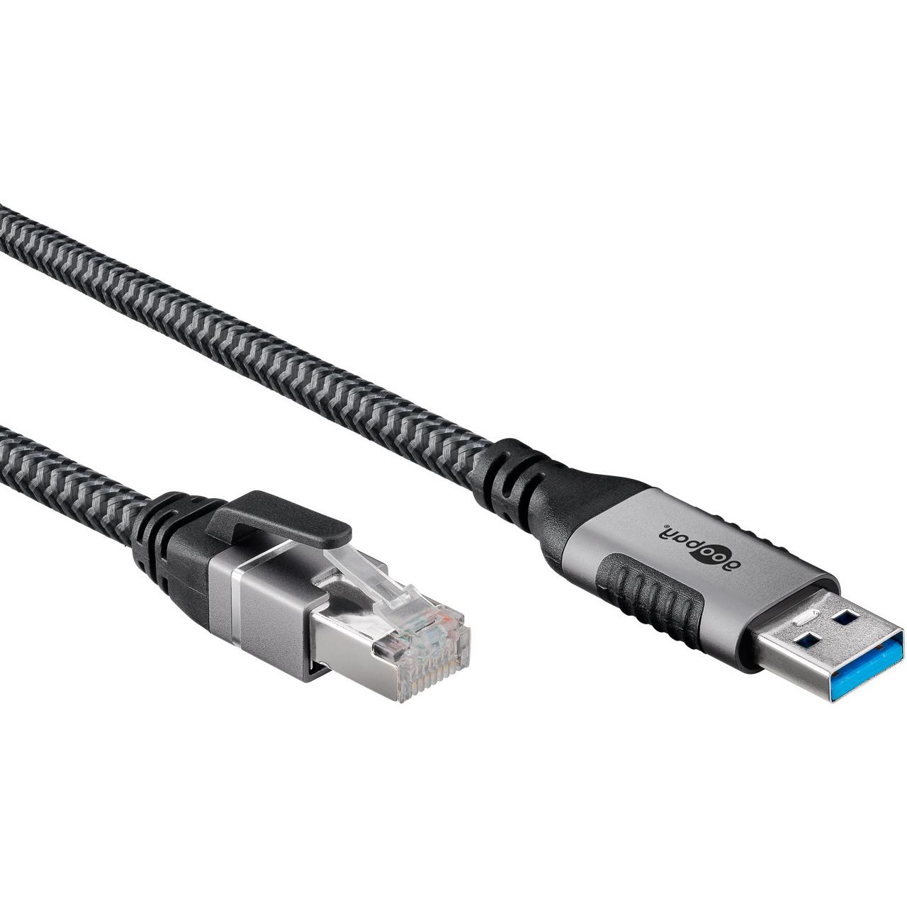 Ethernetkabel USB-A naar RJ45 - Goobay