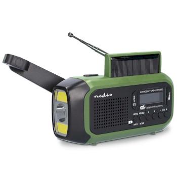 Radio d'urgence Modèle portable DAB+ / FM Alimenté par batterie / Manivelle / - Nedis