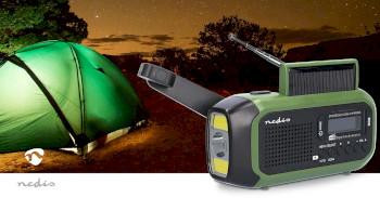 Radio d'urgence Modèle portable DAB+ / FM Alimenté par batterie / Manivelle / - Nedis