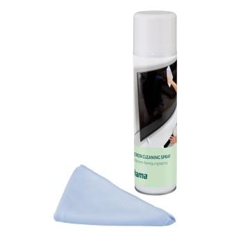 Nettoyant pour écran, mousse + lingette, 400 ml, TV, bureau + cuisine - Hama