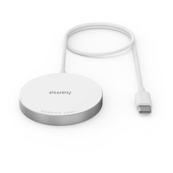 Draadloze Lader MagCharge FC15, 15 W, draadloos voor Apple iPhone, wit - Hama