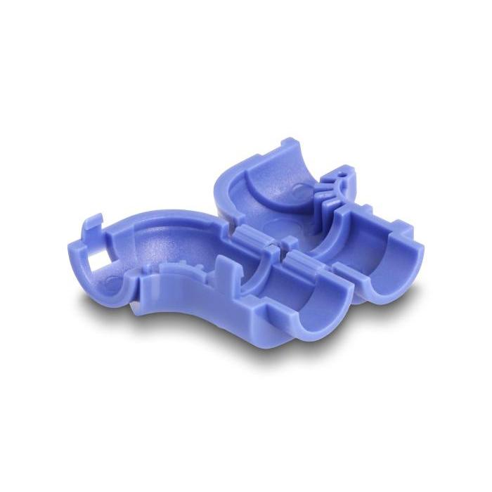 Delock Attaches-câbles pour le cintrage, 8 pièces, bleu