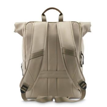 Sac à dos pour ordinateur portable Silvan, Rolltop, robuste, jusqu'à 41 cm (16,2), beige - Hama