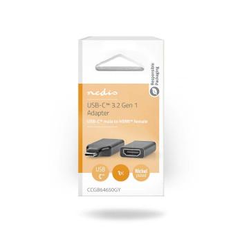 USB-C™ Adapter USB 3.2 Gen 1 USB-C™ Male HDMI™ Output - Nedis