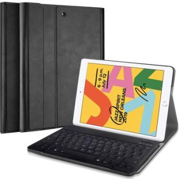 Luxe Keyboard Folio iPad 10.2 AZERTY, Noir - JustinCase