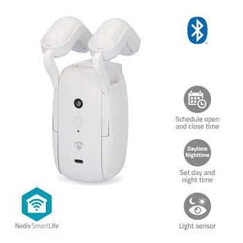 SmartLife Gordijnrobot Rail à tringle Rideaux horizontaux Batterie - Nedis