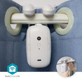 SmartLife Gordijnrobot Rail à tringle Rideaux horizontaux Batterie - Nedis