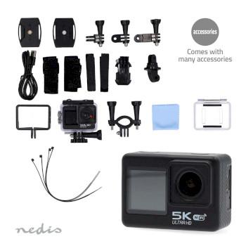 Action Cam Double écran 5K@30fps 16 MPixel Étanche jusqu'à : - Nedis