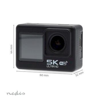 Action Cam Double écran 5K@30fps 16 MPixel Étanche jusqu'à : - Nedis