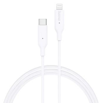 Câble de chargement, USB-C - Lightning, 1 m, blanc - Hama
