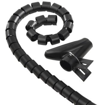 Flexibele spiraalkabelslang, universeel, 20 mm, 2,5 m, zwart - Hama