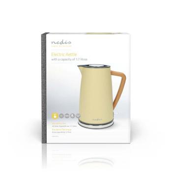 Waterkoker 1.7 l Soft-Touch Geel 360 graden draaibaar Verborgen - Nedis