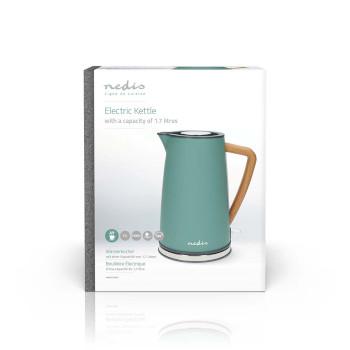 Waterkoker 1.7 l Soft-Touch Groen 360 graden draaibaar Verborgen - Nedis
