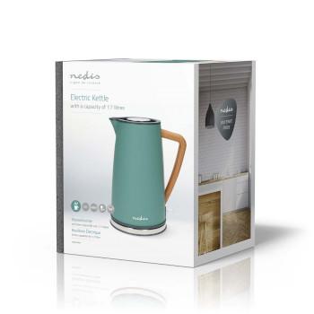 Waterkoker 1.7 l Soft-Touch Groen 360 graden draaibaar Verborgen - Nedis