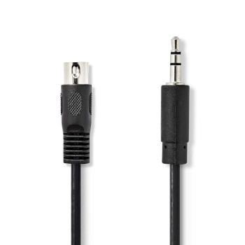 Câble audio DIN DIN 5 broches mâle 3,5 mm mâle Nickelé 2,00 m - Nedis