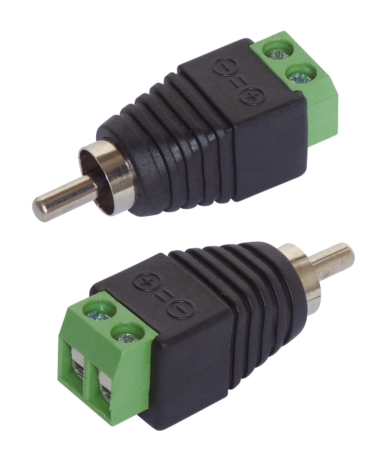 Adapter Cinch/RCA-stekker 2-delige set BLANKO