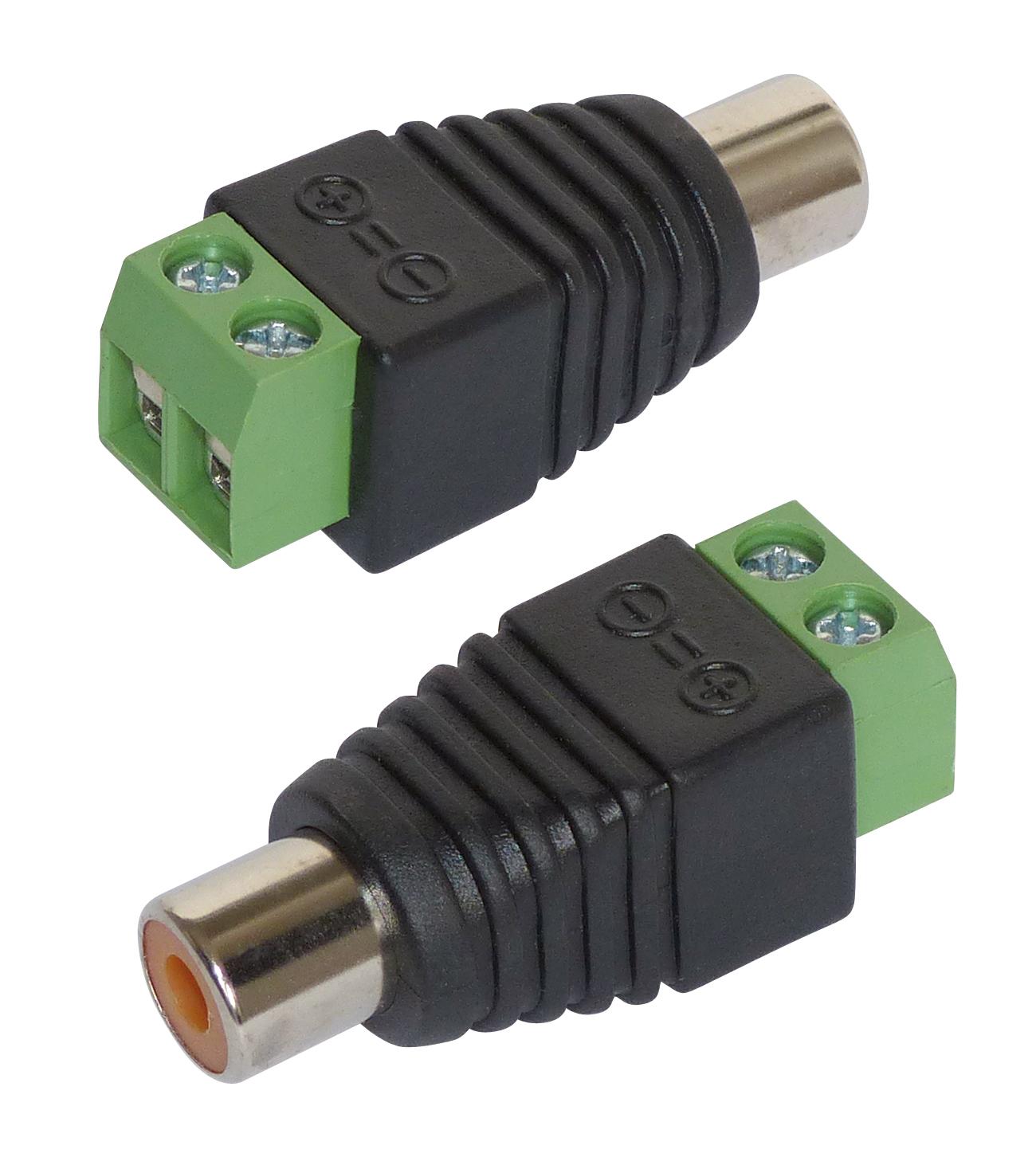 Adapter Cinch/RCA-aansluiting 2-delige set BLANKO