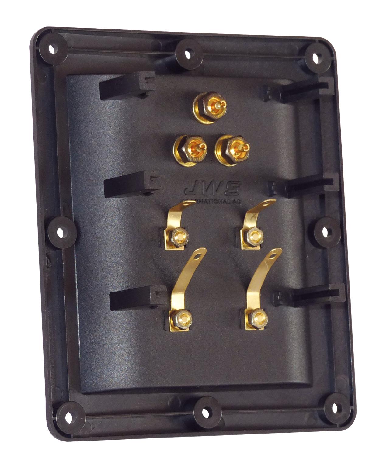 Borne de connexion bi-amplification haut de gamme Dynavox avec pont