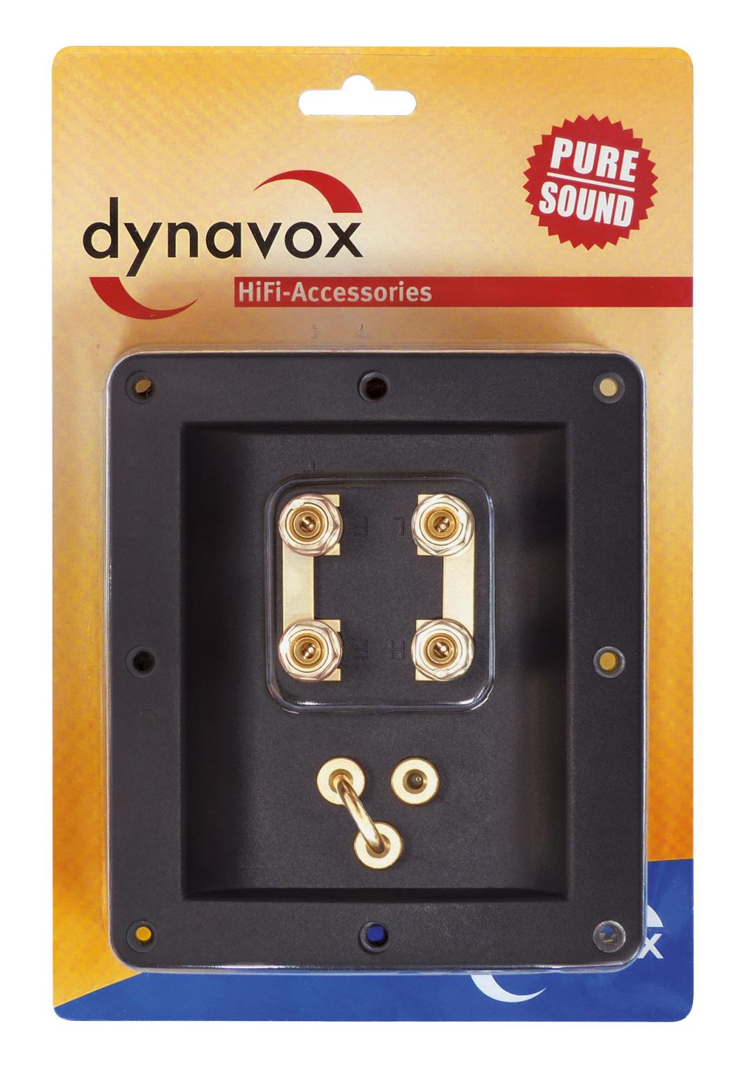 Borne de connexion bi-amplification haut de gamme Dynavox avec pont