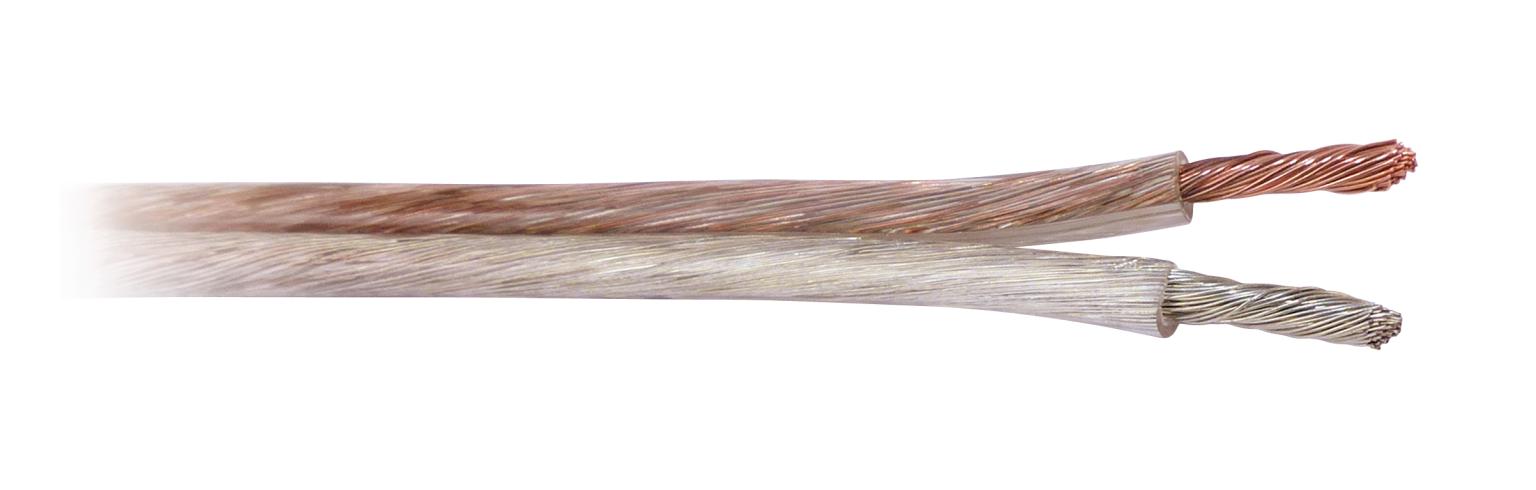 Luidsprekerkabel 50 meter transparant 2 x 4,0 mm² Cavi