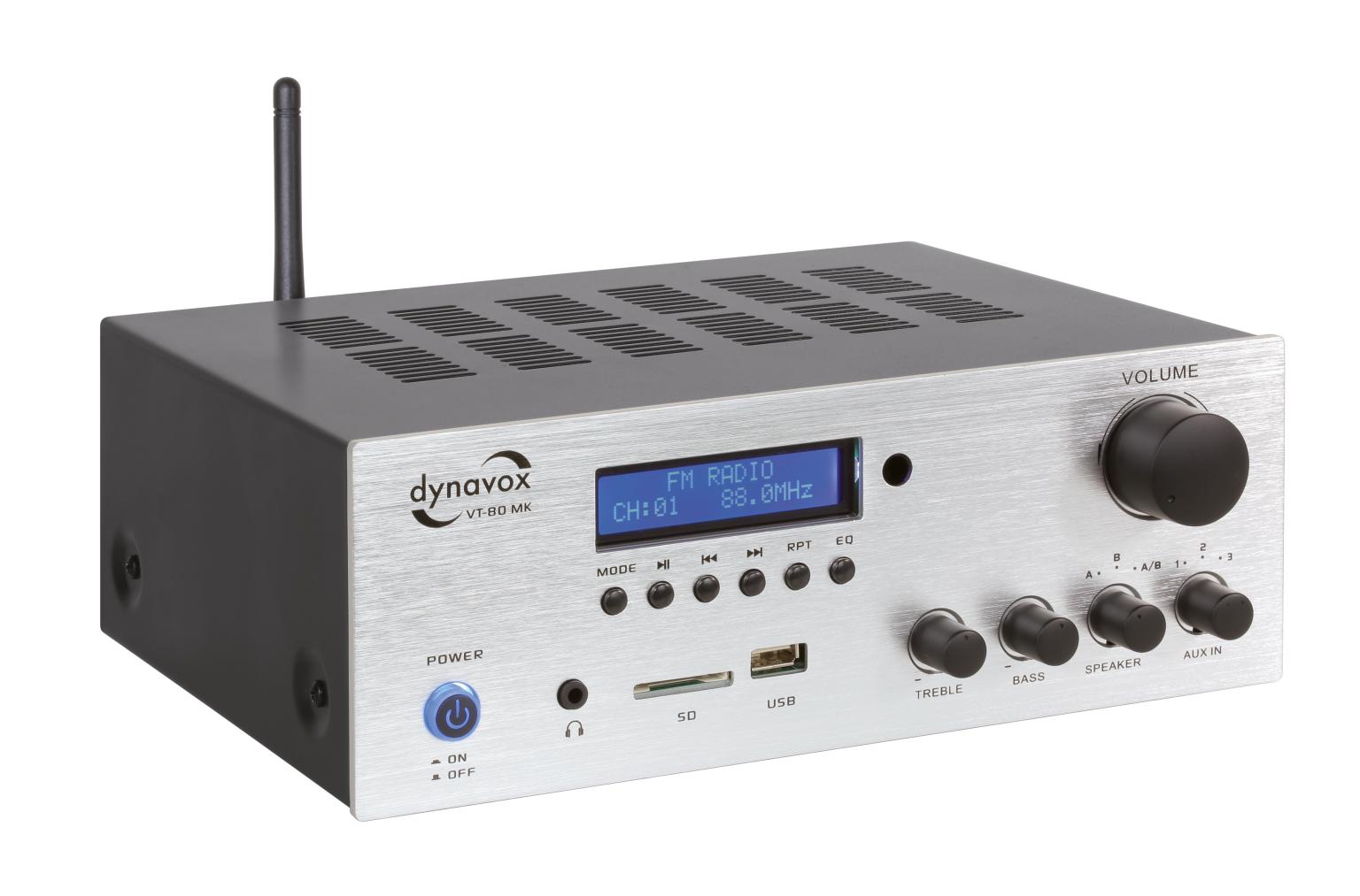 Dynavox Stereo-Verst. VT-80 MK zilver