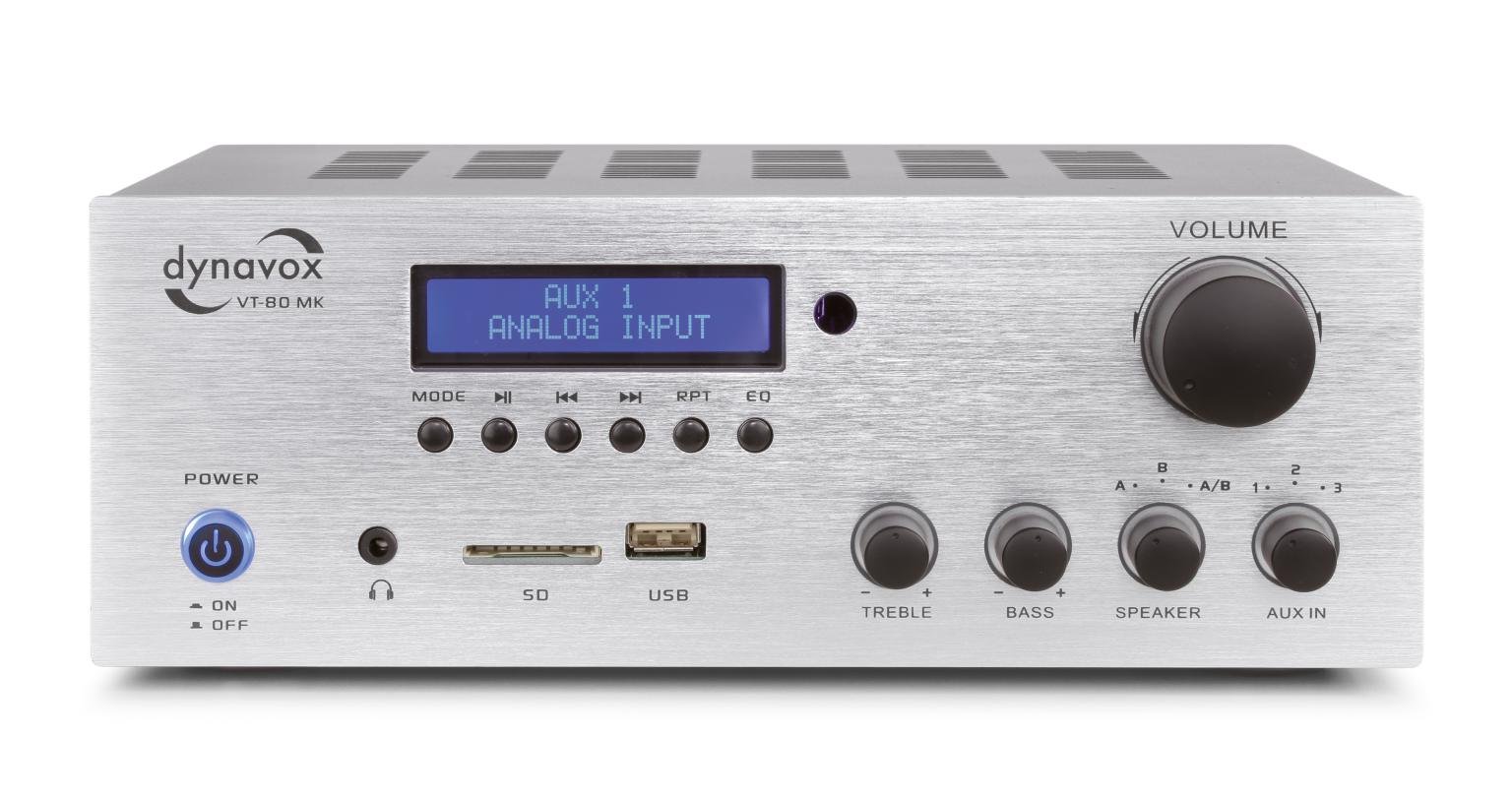 Dynavox Stéréo-Ampli VT-80 MK argent