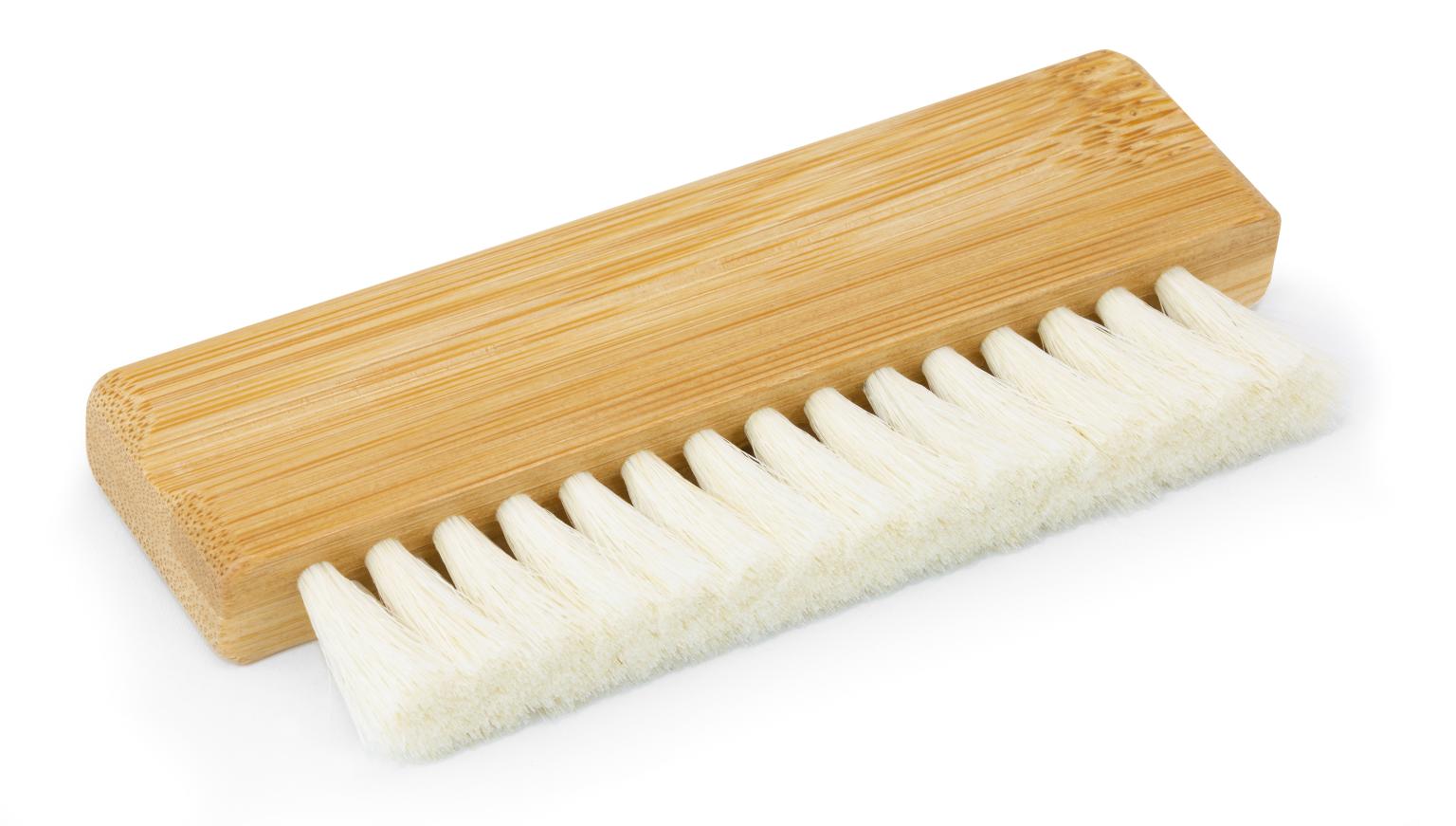 Dynavox Brosse Vinyle Cheveux de Chèvre ZB110 Bois de Bambou