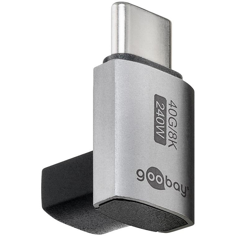 Haakse USB C verloopstekker