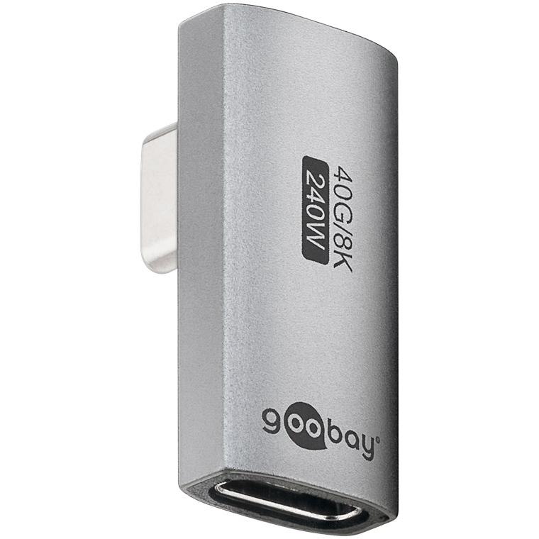 Haakse USB C verloopstekker