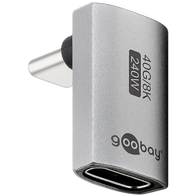 Haakse USB C verloopstekker