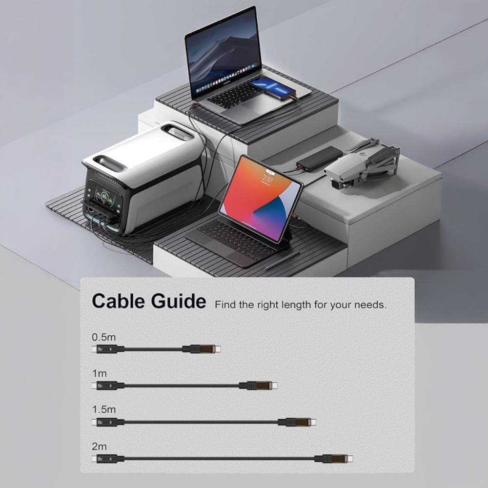 USB C naar USB C kabel - Allteq
