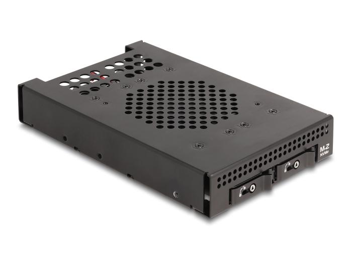 Delock 3.5″ wisselframe voor 2 x M.2 NVMe SSD met Slim SAS SFF-8654 An