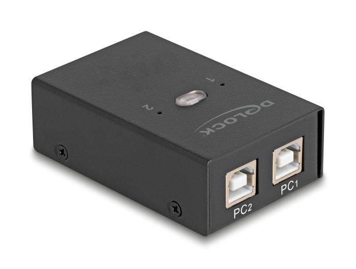 Commutateur Delock USB 2.0 pour 2 PC et 4 périphériques