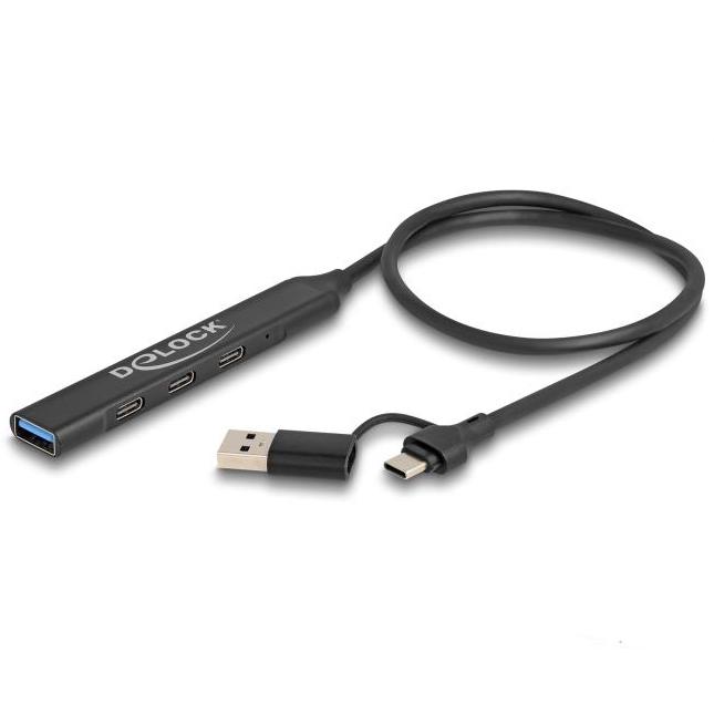 USB A + C naar A + C hub - 4 poorten