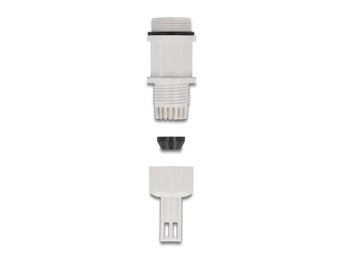 Delock Presse-étoupe M28 avec fixation pour collier de serrage grise