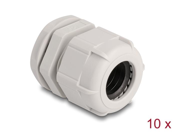 Delock Presse-étoupe M25 10 pièces gris