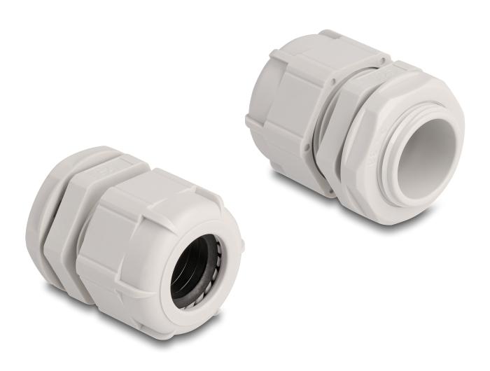Delock Presse-étoupe M25 10 pièces gris