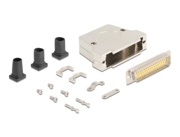 Boîtier de connecteur Sub-D Delock 50 broches en métal avec connecteur
